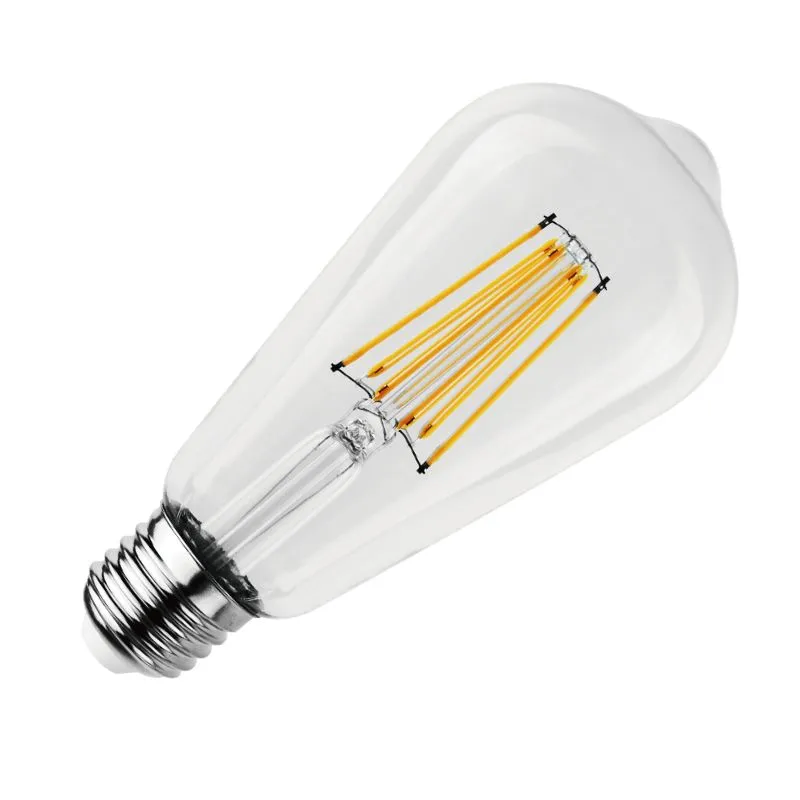 LED žiarovka / filament 12W - ST64 / E27 / 3000K - ZLF915