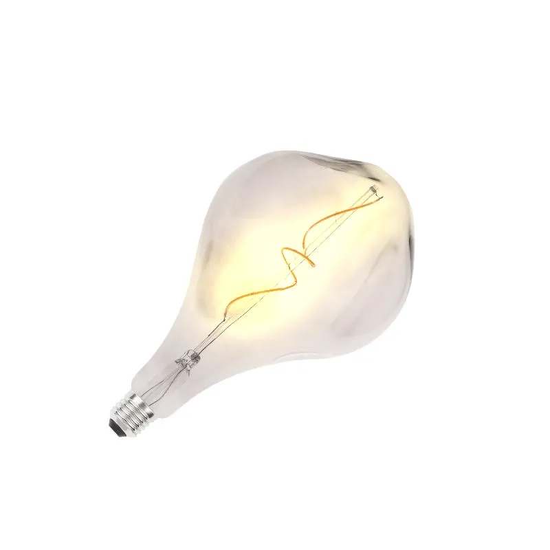 LED dekoratívna žiarovka / filament BUMPED 4W SMOKE - ET160 / E27 / 2000K - ZSF120