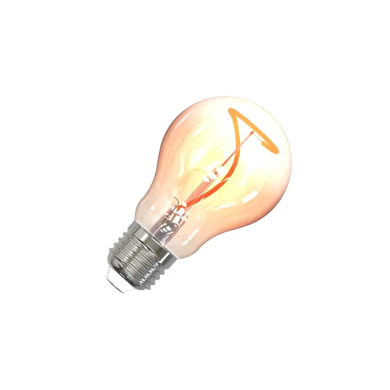LED dekoratívna žiarovka / filament SHAPE 4W BRAUN - A60 / E27 / 1800K - ZSF107