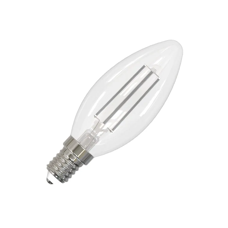 LED žiarovka / filament BIELY 4,5W - C35 / E14 / 3000K - ZWF106